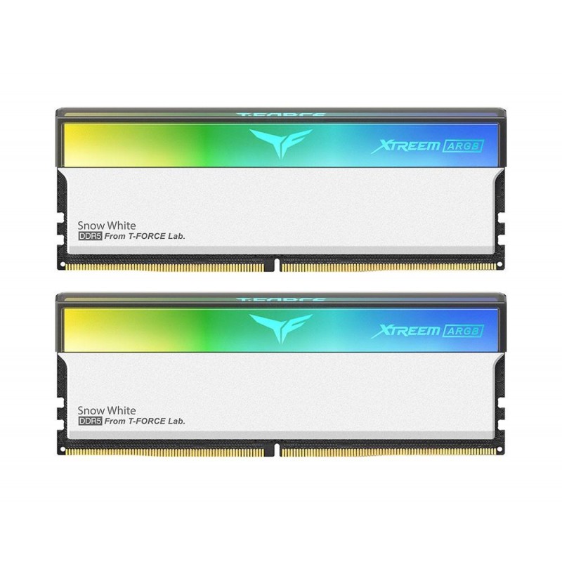 Памет Team Group T-Force XTREEM ARGB White DDR5 32GB(2x16GB) 6000MHz CL30, TEAM-RAM-5-FFAD5-32G