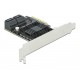 Контролер Delock SATA PCI Express Card - 5 ports, DELOCK-90498