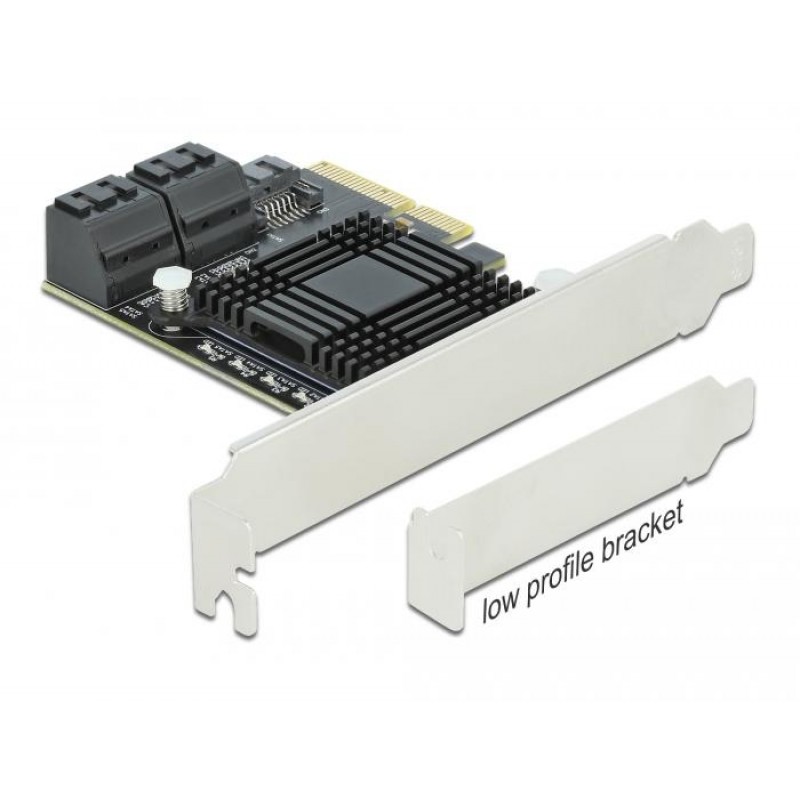 Контролер Delock SATA PCI Express Card - 5 ports, DELOCK-90498