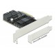 Контролер Delock SATA PCI Express Card - 5 ports, DELOCK-90498