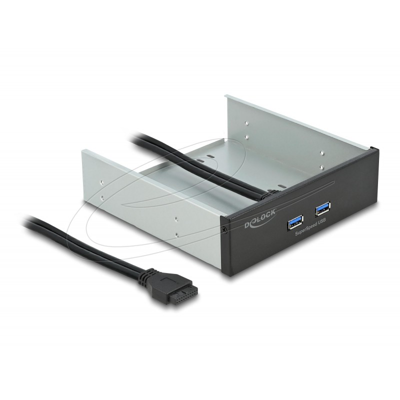 Delock Преден панел за кутия за 5.25″ с 2 x USB 5 Gbps Type-A