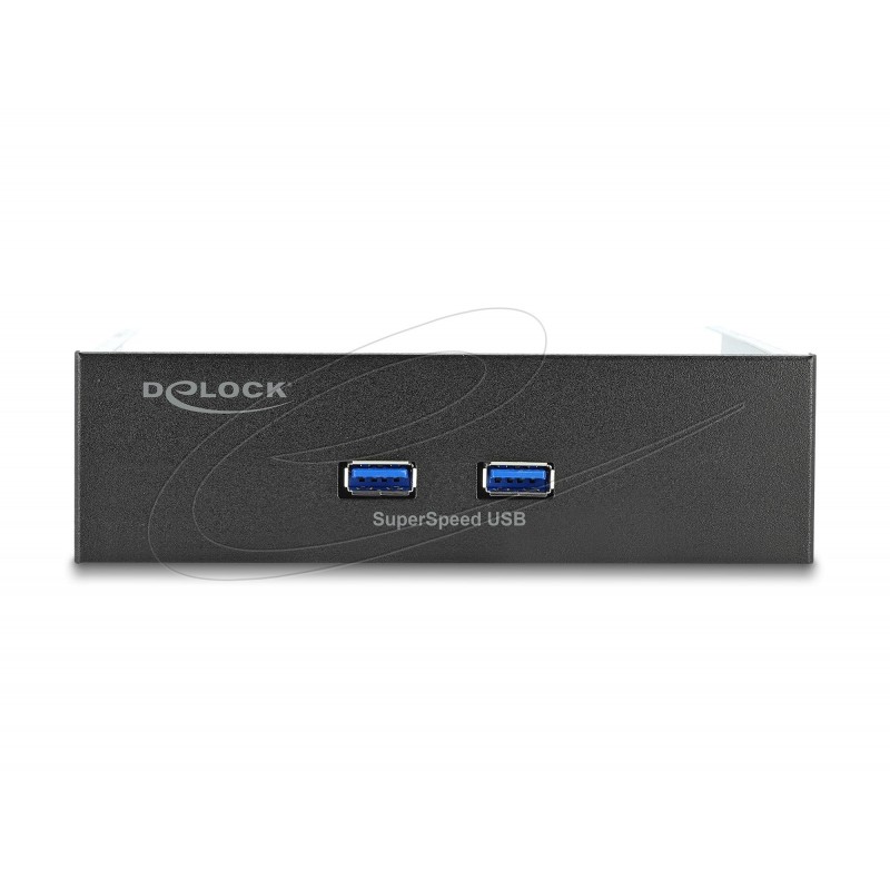 Delock Преден панел за кутия за 5.25″ с 2 x USB 5 Gbps Type-A