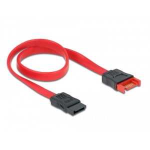 Интерфейсен кабел SATA III Delock 83953, удължителен. 0.30 m, червен