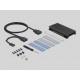 Карта за разширение на слотове Delock 89013, PCI Express x4 към 1 x internal NVMe M.2 Key M, RGB LED, Low