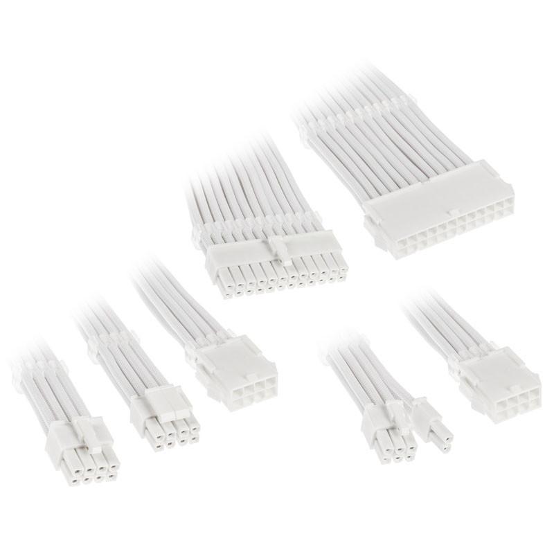 Комплект оплетени кабели Kolink Core, White, KOLINK-ACC-ZUAD-1287