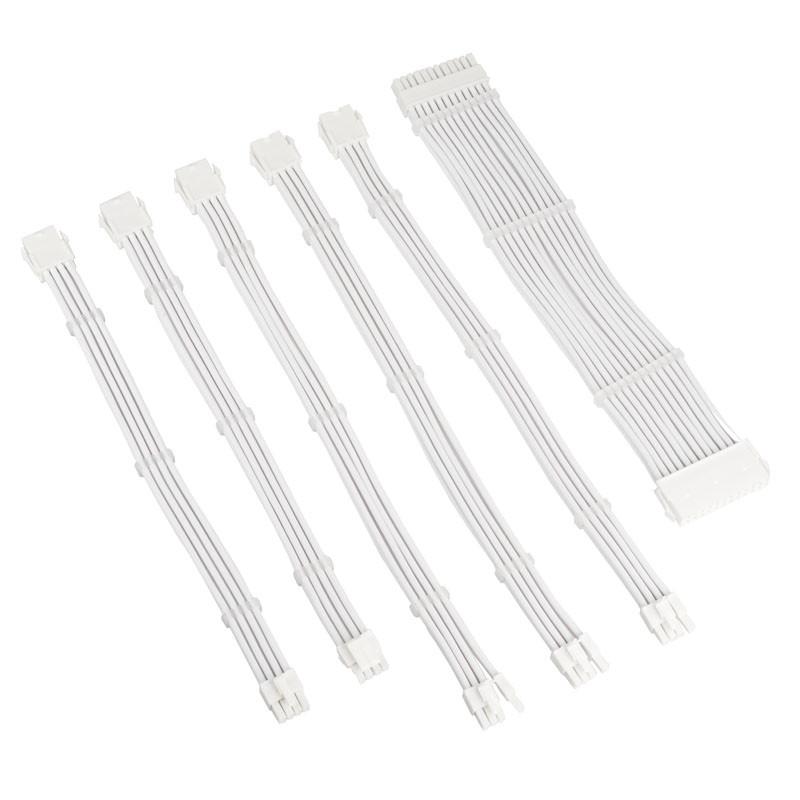 Комплект оплетени кабели Kolink Core, White, KOLINK-ACC-ZUAD-1287