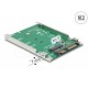 Конвертор DeLock, 2.5" SATA 22 pin - M.2 key B - 7 mm