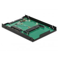 Конвертор DeLock, SATA 22 pin - 1 x mSATA / 1 x CFast, 2.5"