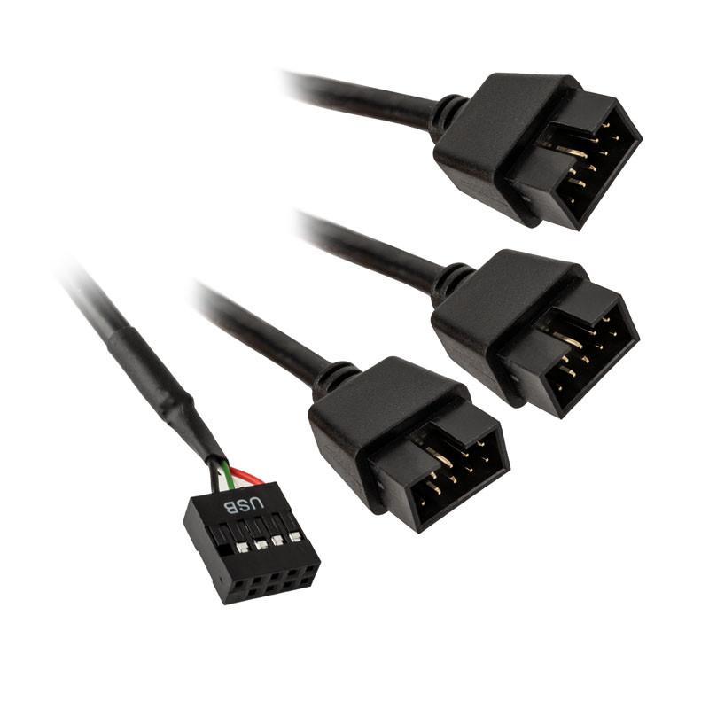 Lian Li PW-U2HB USB Конвертор 1 USB към 3 USB, LL-AC-ZUAD-1336