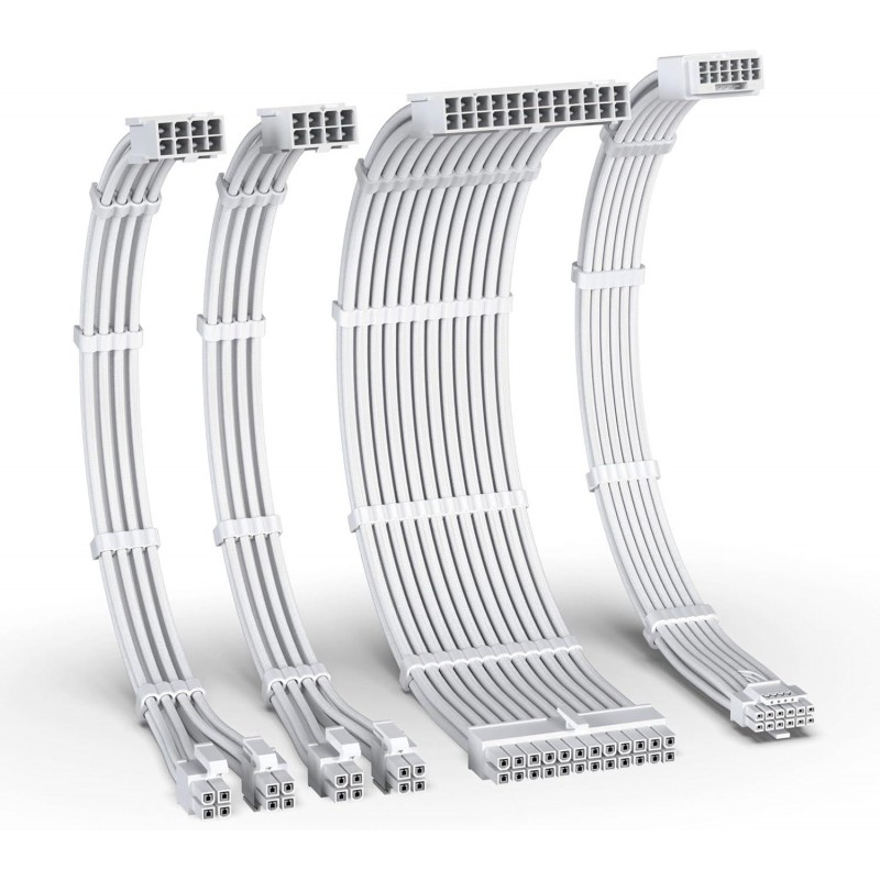 Удължителни кабели EZDIY-FAB 12VHPWR - White, EZ-EZDPI213-1