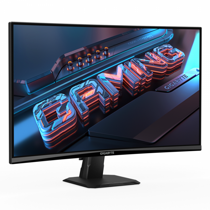 Геймърски Монитор Gigabyte GS27QCA - 27" inch SS/VA 1500R, QHD (2560x1440), 180Hz, 1ms, HDR Ready, GA-MON-GS27QCA