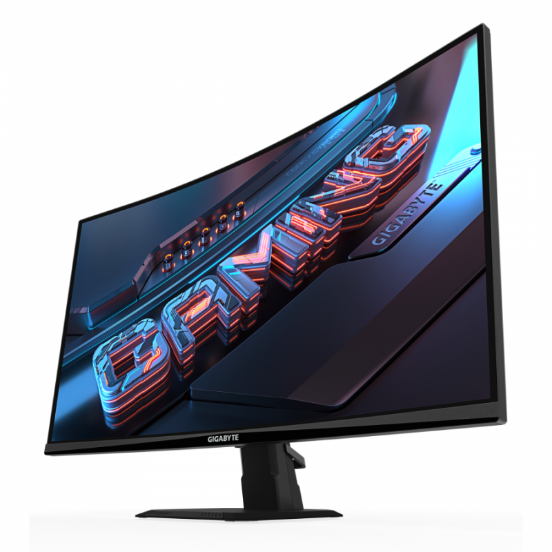 Геймърски Монитор Gigabyte GS27QCA - 27" inch SS/VA 1500R, QHD (2560x1440), 180Hz, 1ms, HDR Ready, GA-MON-GS27QCA