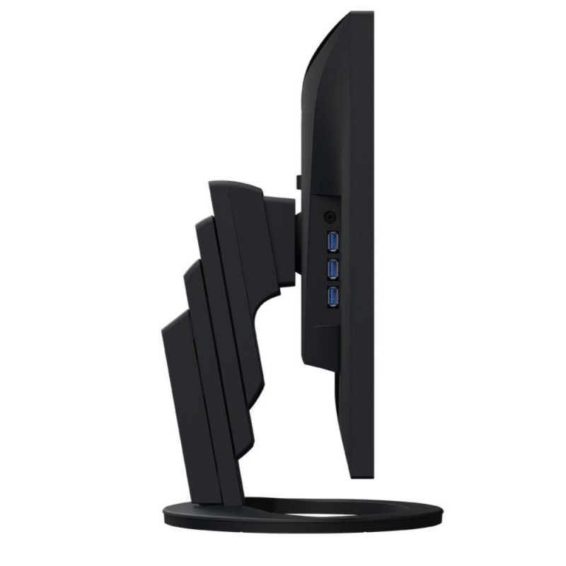 Монитор EIZO FlexScan EV2485, IPS, 24 inch, Wide, UXGA, DisplayPort, HDMI, USB-C, USB Hub, Черен, EIZO-EV2485-BK