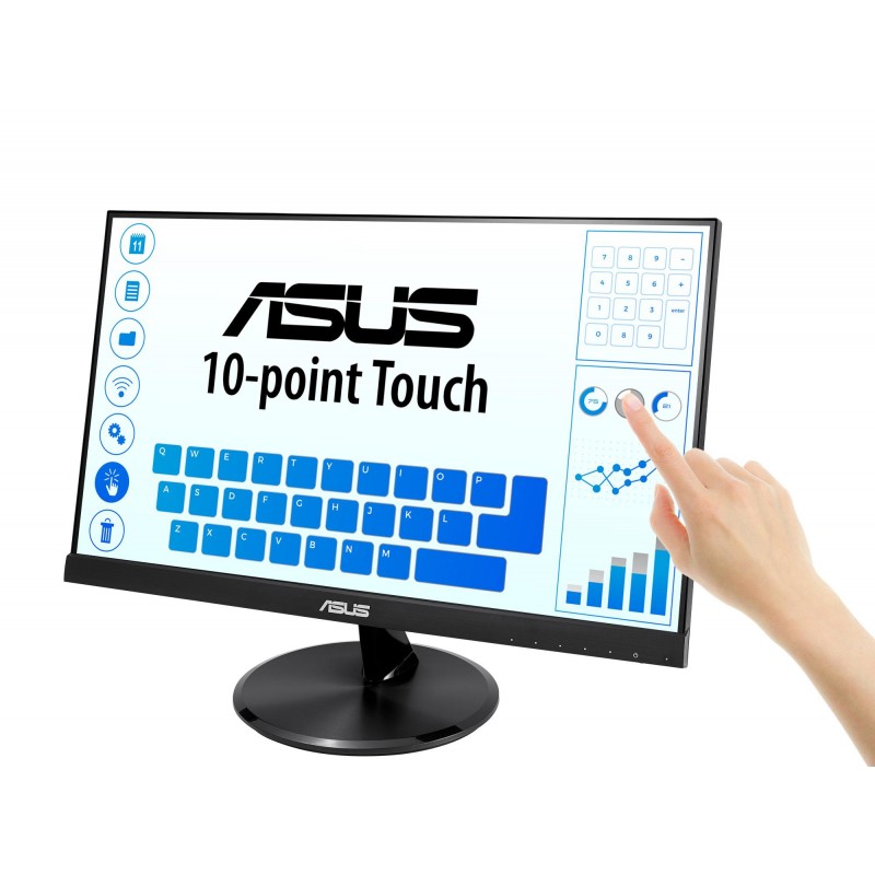 Тъч монитор ASUS VT229H 21.5" FHD (1920x1080), IPS 178° Frameless, HDMI-VT229H