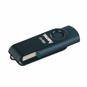 USB памет HAMA Rotate, 128GB, 90 MB/s, Петролно синьо