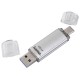USB памет HAMA Тип USB-C Laeta 124163, 64GB, USB 3.1 Type-C, Сребрист-HAMA-124163