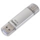 USB памет HAMA Тип USB-C Laeta 124163, 64GB, USB 3.1 Type-C, Сребрист-HAMA-124163
