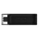 USB памет KINGSTON DataTraveler 70, 256GB, USB-C 3.2 Gen 1, Черна, KIN-USB-DT70-256GB