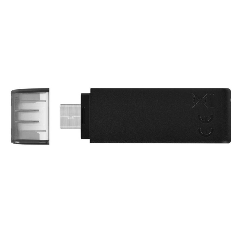 USB памет KINGSTON DataTraveler 70, 256GB, USB-C 3.2 Gen 1, Черна, KIN-USB-DT70-256GB