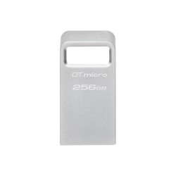 USB памет KINGSTON DataTraveler Micro, 256GB, USB-A 3.2 Gen 1, Сребрист