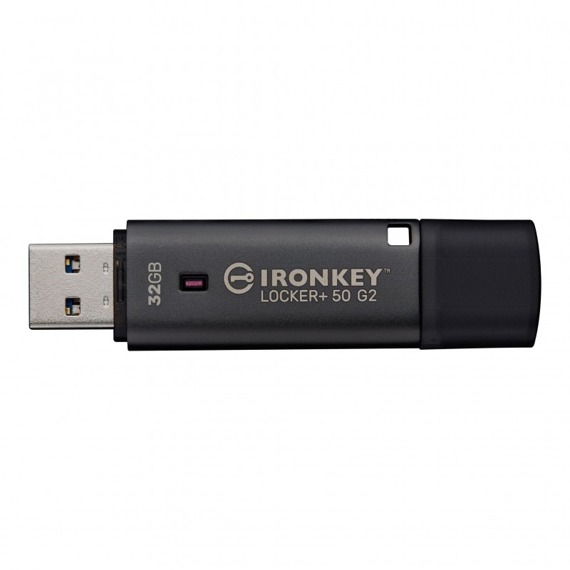 USB памет KINGSTON IronKey Locker+ 50 G2 - 32GB, XTS-AES 256-bit