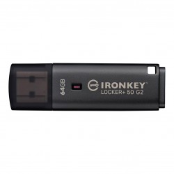 USB памет KINGSTON IronKey Locker+ 50 G2 - 64GB, XTS-AES 256-bit