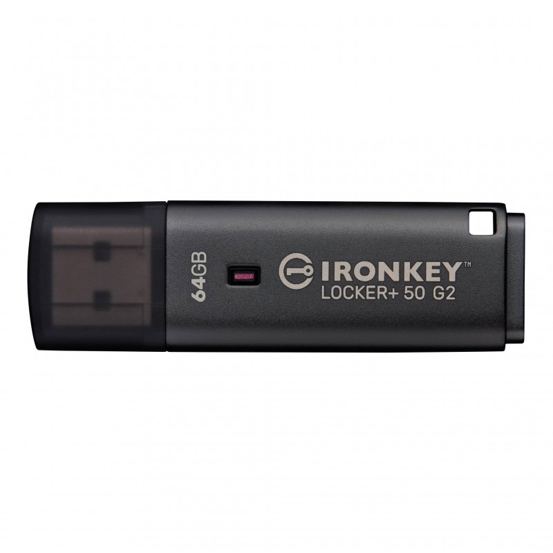 USB памет KINGSTON IronKey Locker+ 50 G2 - 64GB, XTS-AES 256-bit