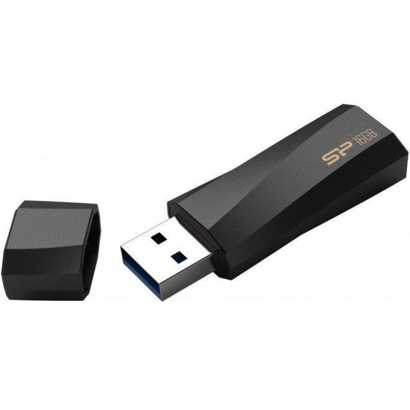 USB памет SILICON POWER Blaze B07, 16GB, USB 3.2, Черна, SLP-USB-UF3B07V1K-16GB