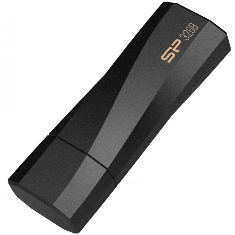 USB памет SILICON POWER Blaze B07, 32GB, USB 3.2, Черна, SLP-USB-UF3B07V1K-32GB