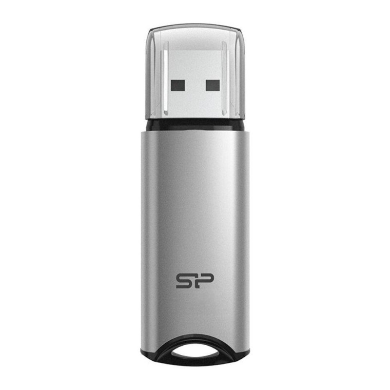 USB памет SILICON POWER Marvel M02, 128GB, USB 3.0, Сив, SLP-USB-M02V1S-128GB