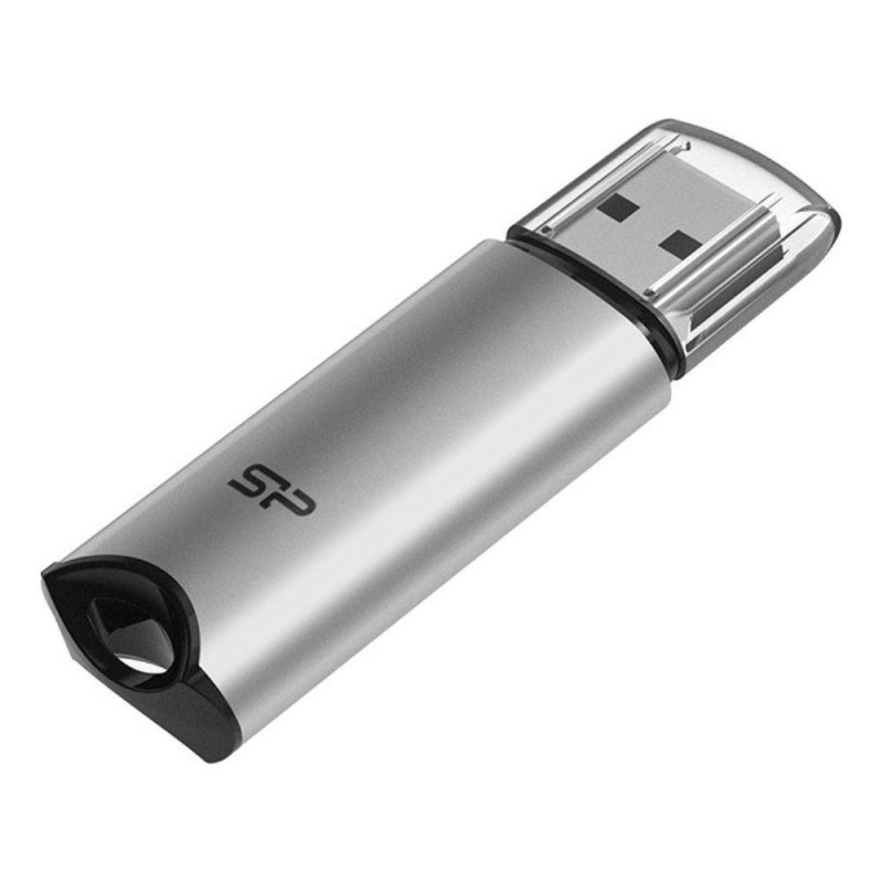USB памет SILICON POWER Marvel M02, 64GB, USB 3.0, Сив, SLP-USB-M02V1S-64GB