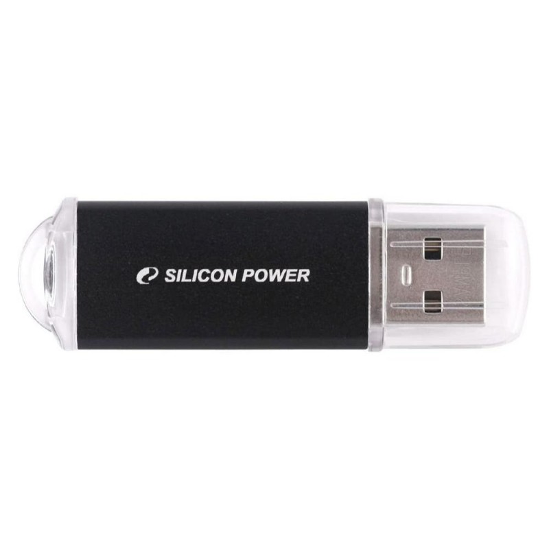 USB памет SILICON POWER Ultima II, 16GB, USB 2.0 Черен, SLP-USB-UF2M01V1K-16GB