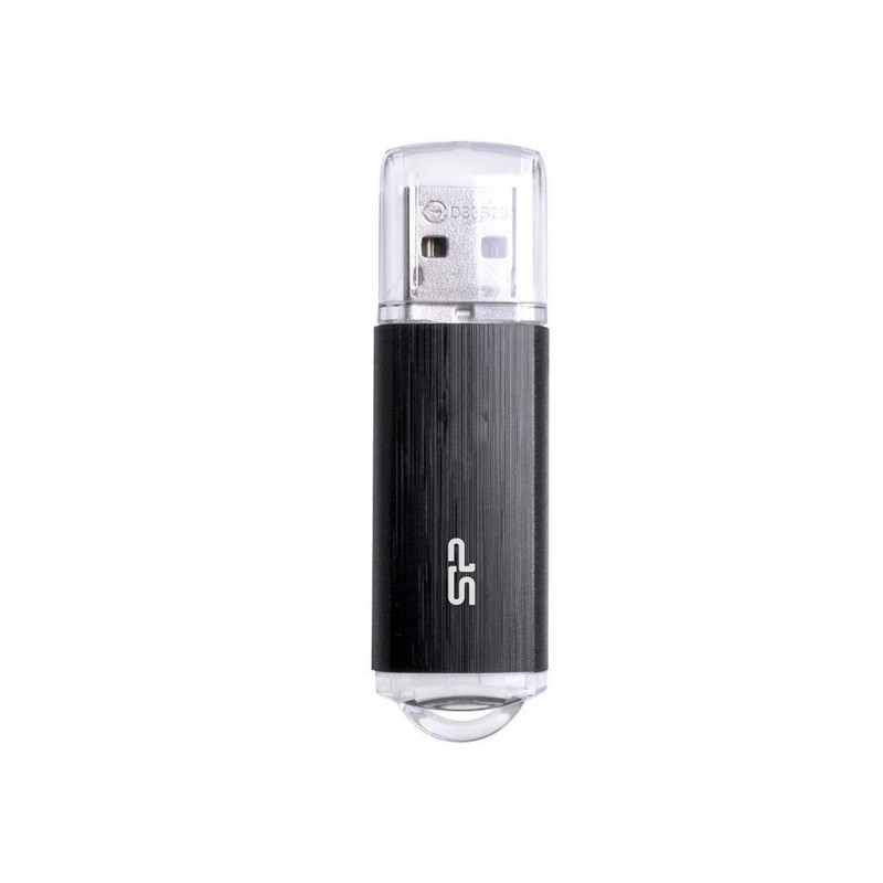 USB памет SILICON POWER Ultima U02, 8GB, USB 2.0 Черен, SLP-USB-U02V1K-8GB