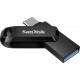 USB памет SanDisk Ultra Dual Drive Go, 32 GB, USB 3.2 1st Gen (USB 3.0), Черен, SD-USB-DDDC3-032G-G46
