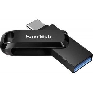 USB памет SanDisk Ultra Dual Drive Go, 64 GB, USB 3.2 1st Gen (USB 3.0), Черен