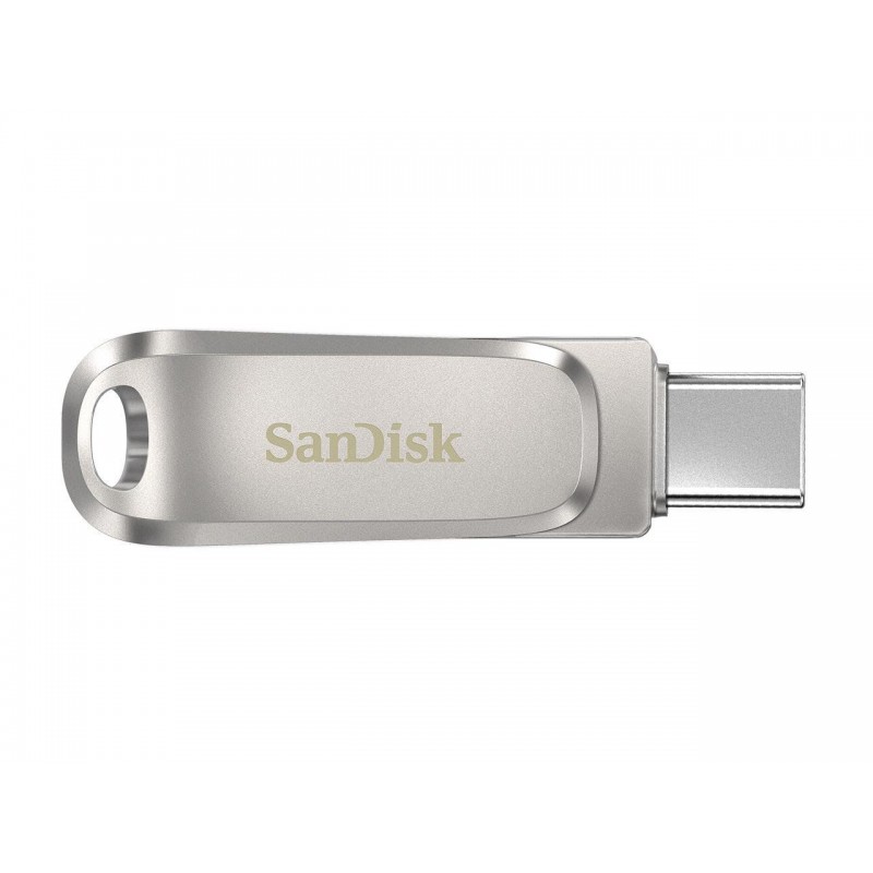 USB памет SanDisk Ultra Dual Drive Luxe, 128GB, USB 3.1 Gen 1, USB-C, Сребрист, SD-USB-DDDC4-128G-G46
