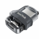 USB памет SanDisk Ultra Dual Drive m3.0, 64GB, OTG, Черен-SD-USB-DD3-064G-G46