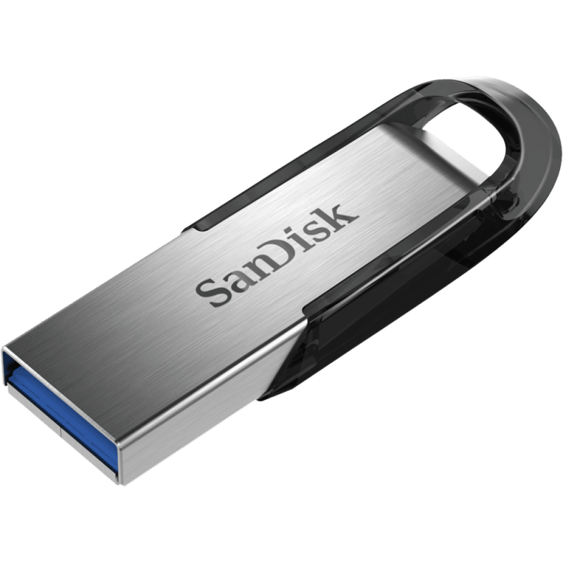 USB памет SanDisk Ultra Flair, USB 3.0, 128GB, Сребрист-SD-USB-CZ73-128G-G46