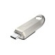 USB памет SanDisk Ultra Luxe, 128GB, USB 3.2 Gen 1, USB-C, Сребрист, SD-USB-CZ75-128G-G46