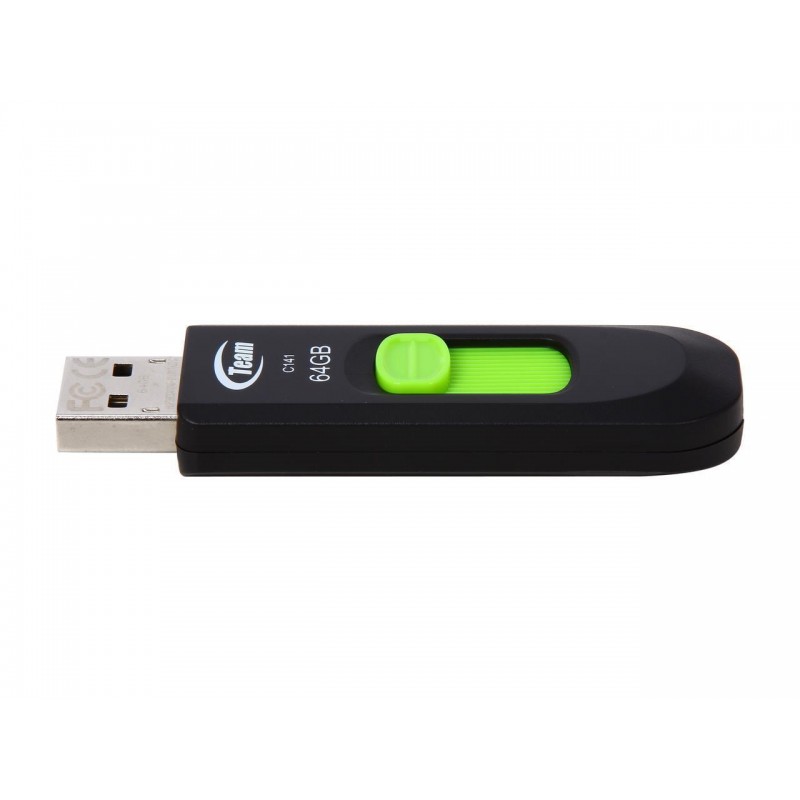 USB памет Team Group C141 64GB, USB 2.0, Зелен-TC14164GG01
