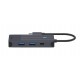 4-портов хъб Rapoo UCM-2001, 4 в1, 2 x USB-A, 1 x  USB-C, 1 x HDMI, Черен, RAPOO-11409