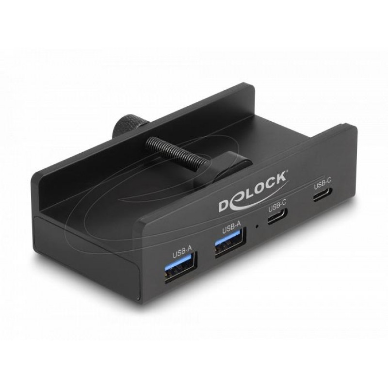 Delock USB Хъб, 4 порта, 5 Gbps, 2 x USB-A, 2 x USB-C, DELOCK-64262