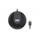 USB хъб A4tech HUB-30C, 4 портов, USB 3.0, 5120 Mbit/s, Черенa, A4-HUB-30C-USB3