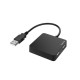 USB хъб HAMA, 4 портов, USB 2.0, 480 Mbit/s, Черен-HAMA-200121