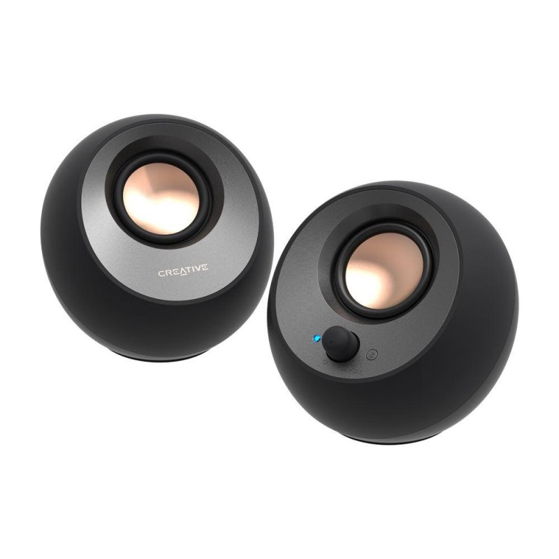 Озвучителна система Creative PEBBLE V3, 2 x 4W, Черен, CREAT-SPEAK-PEBBLE-BK-CV3
