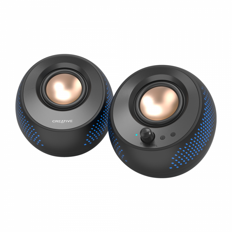 Озвучителна система Creative PEBBLE X - 15W RMS, USB-C, CREAT-SPEAK-PEBBLE-X