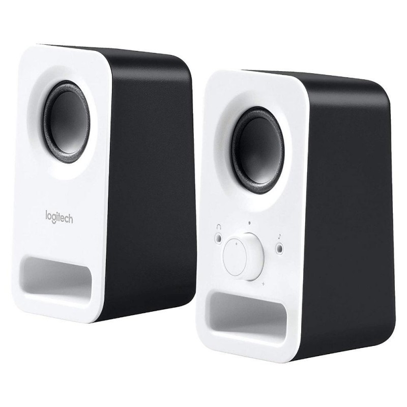 Тонколони Logitech Z150, 2.0, 3 W, 220V, Бели, LOGITECH-SP-Z150-WT