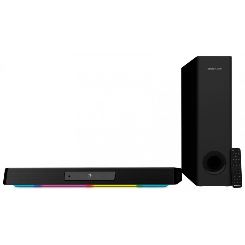 Звукова система Creative SB Katana V2X, 2.1, 90W, TOSLINK, 3.5, Bluetooth, USB-IN, Черен, CREAT-SPEAK-SBX-KATANA-V2