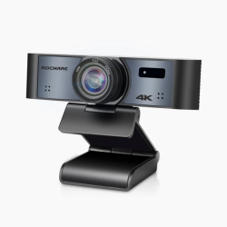 ROCWARE RC16 Уеб камера, 4K UHD, 110 градуса,8x зуум, USB-C