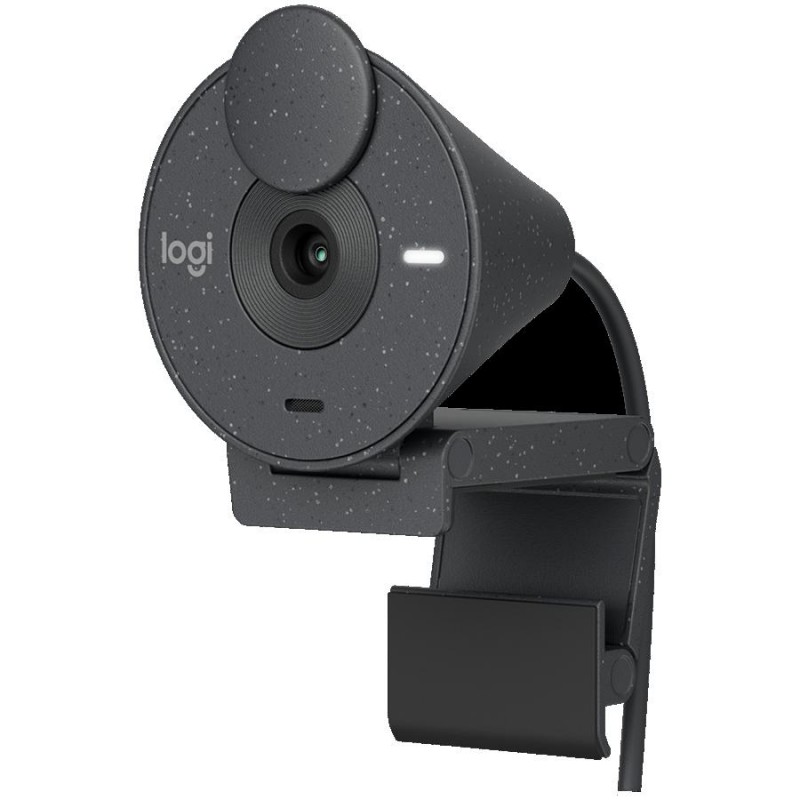 Уеб камера с микрофон LOGITECH Brio 300, Full-HD, USB-C, Черен, LOGITECH-WEB-BRIO-300-GR